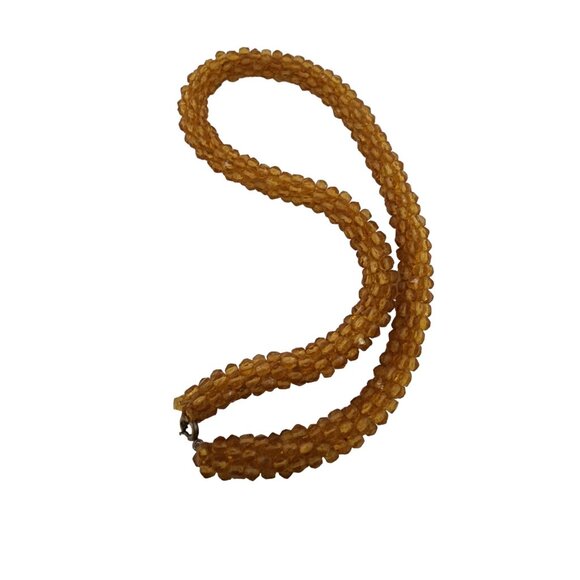 Antique All Crystal Twisted Necklace (A5219) - Picture 2 of 3